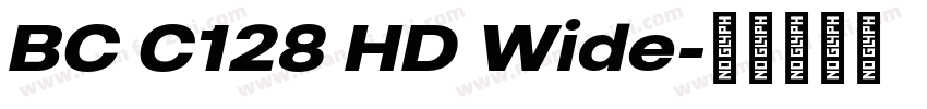BC C128 HD Wide字体转换